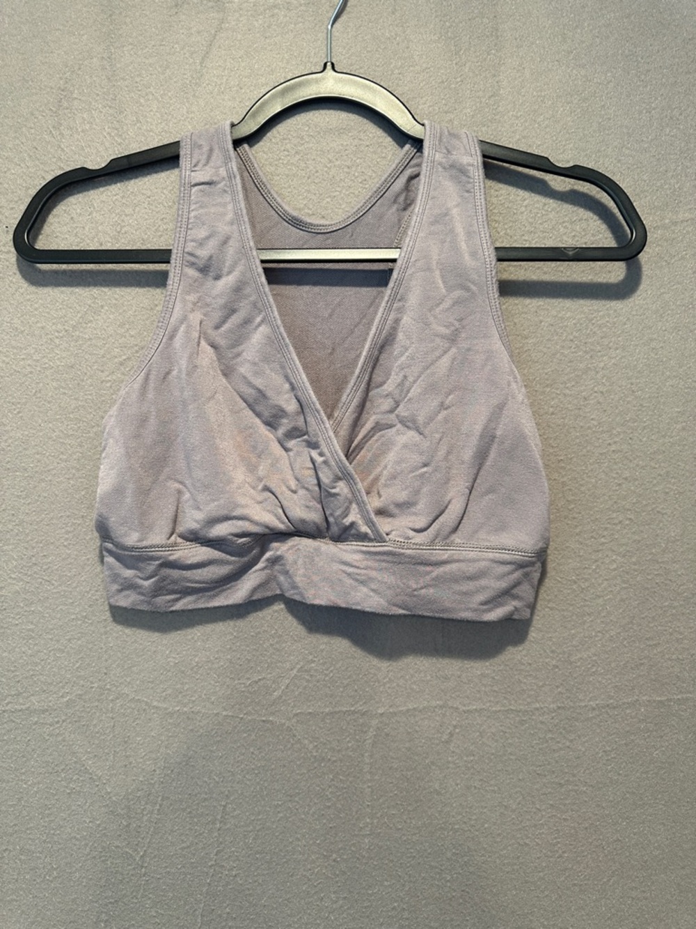 Kindred Bravely Wrap-Front Bralette - Grey